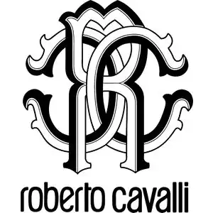 Logo Roberto Cavalli con monogramma RC intrecciato e scritta Roberto Cavalli