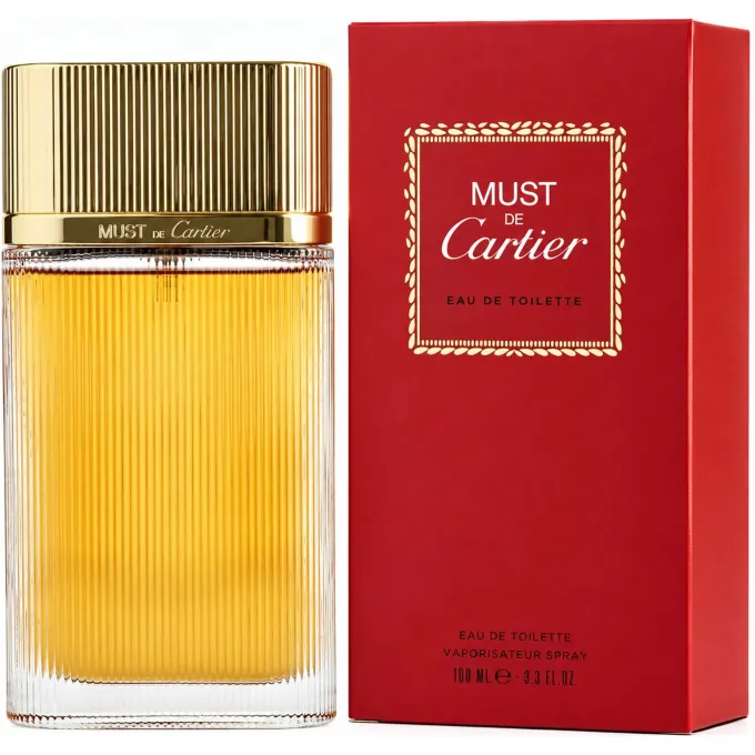 Cartier Must Eau de Toilette Donna 100 ml con flacone e confezione originale