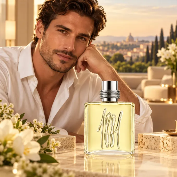 Cerruti 1881 Pour Homme profumo uomo 100 ml in una suggestiva ambientazione elegante