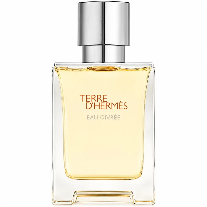 Flacone Terre d&rsquo;Herm&egrave;s Eau Givr&eacute;e 100 ml in vetro smerigliato con dettagli metallici