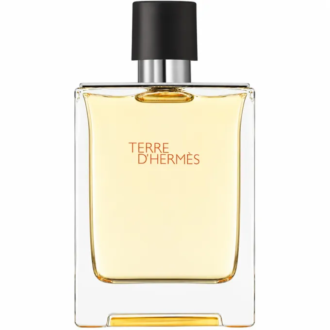 Terre d&rsquo;Herm&egrave;s Eau de Toilette 100 ml flacone uomo con dettagli del design Herm&egrave;s