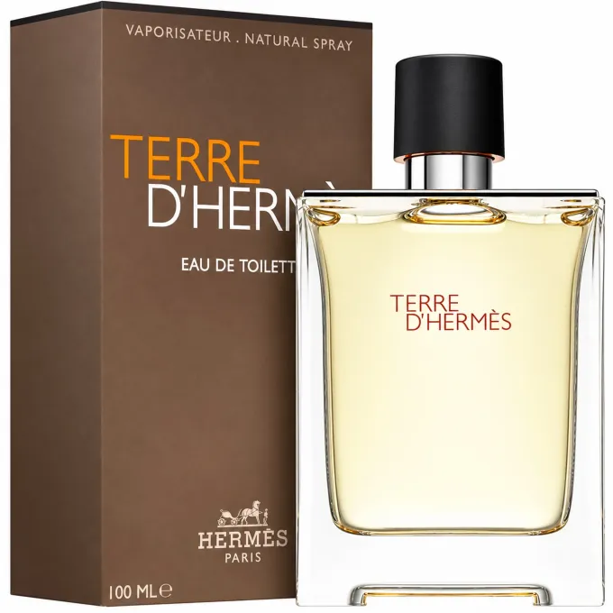 Flacone e confezione originale Herm&egrave;s Terre d&rsquo;Herm&egrave;s Eau de Toilette Uomo 100 ml