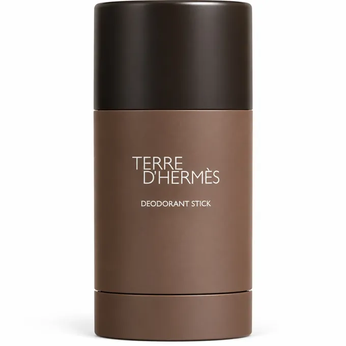 Deodorante stick Terre d&rsquo;Herm&egrave;s Uomo 75 ml senza confezione con dettagli del contenitore