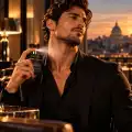 Man In Black profumo uomo in elegante ambientazione serale