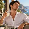 Bvlgari Pour Homme profumo uomo in elegante ambientazione mediterranea