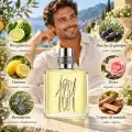 Composizione fotografica dedicata agli ingredienti olfattivi di Cerruti 1881 Pour Homme EDT 100 ml