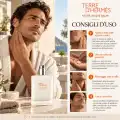 Applicazione di Terre d&rsquo;Herm&egrave;s After Shave Balm 100 ml sulla pelle del viso dopo la rasatura