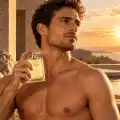 Herm&egrave;s Terre d&rsquo;Herm&egrave;s profumo uomo 200 ml in una scena pubblicitaria con modello maschile elegante