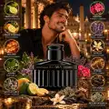 Ingredienti illustrati del profumo Laura Biagiotti Roma Uomo Nero Estremo EDP Intense 125 ml