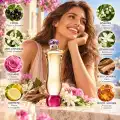 Versace Woman Eau de Parfum 100 ml con rappresentazione degli ingredienti della fragranza