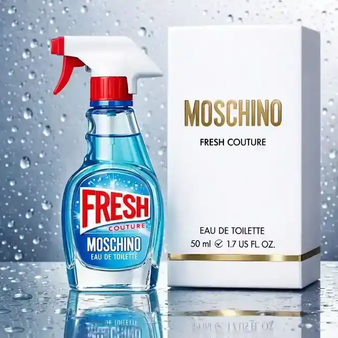 Moschino Fresh Couture Eau de Toilette 50 ml confezione originale scatola bianca con logo dorato