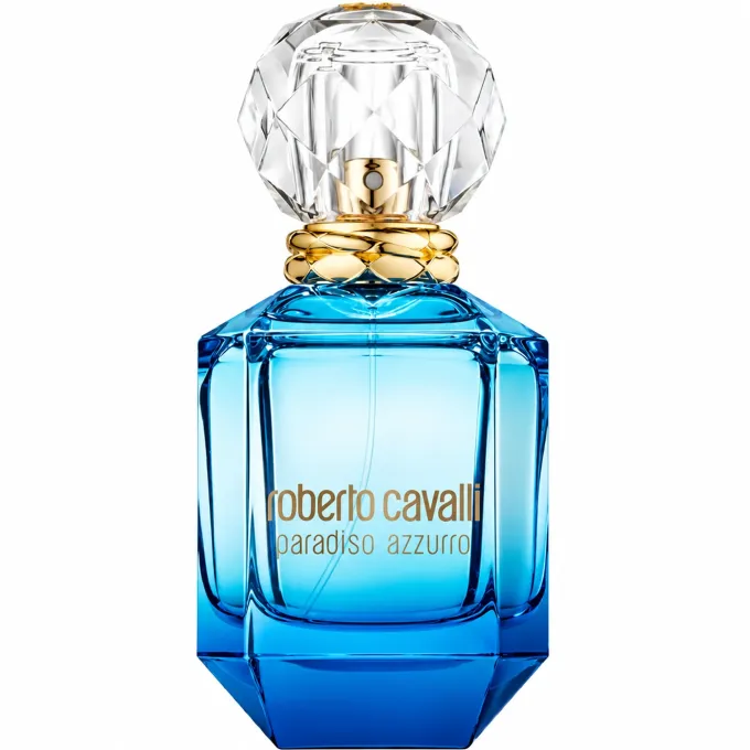 Flacone Roberto Cavalli Paradiso Azzurro 75 ml Eau de Parfum donna senza confezione
