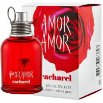 Cacharel Amor Amor Eau de Toilette Donna 100 ml con flacone rosso e confezione