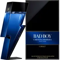 Carolina Herrera Bad Boy Cobalt Eau de Parfum Uomo 100 ml con flacone blu e confezione originale