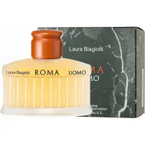 Laura Biagiotti Roma Uomo Eau de Toilette 200 ml, profumo maschile con la sua confezione