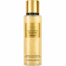 Flacone Victoria's Secret Coconut Passion Shimmer Fragrance Mist 250 ml, acqua profumata corpo illuminante