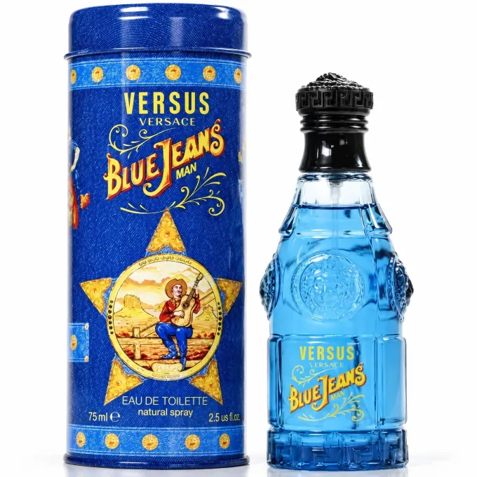 Versace Blue Jeans Eau de Toilette Uomo 75 ml con confezione originale