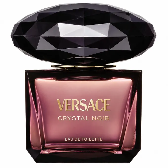 Flacone Versace Crystal Noir EDT Donna 50 ml con tappo sfaccettato