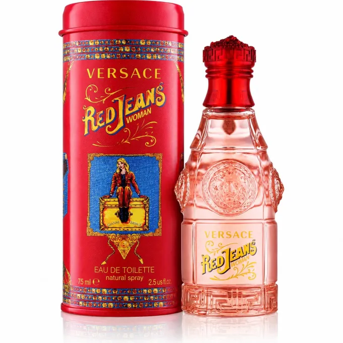 Versace Red Jeans Eau de Toilette Donna 75 ml con confezione originale